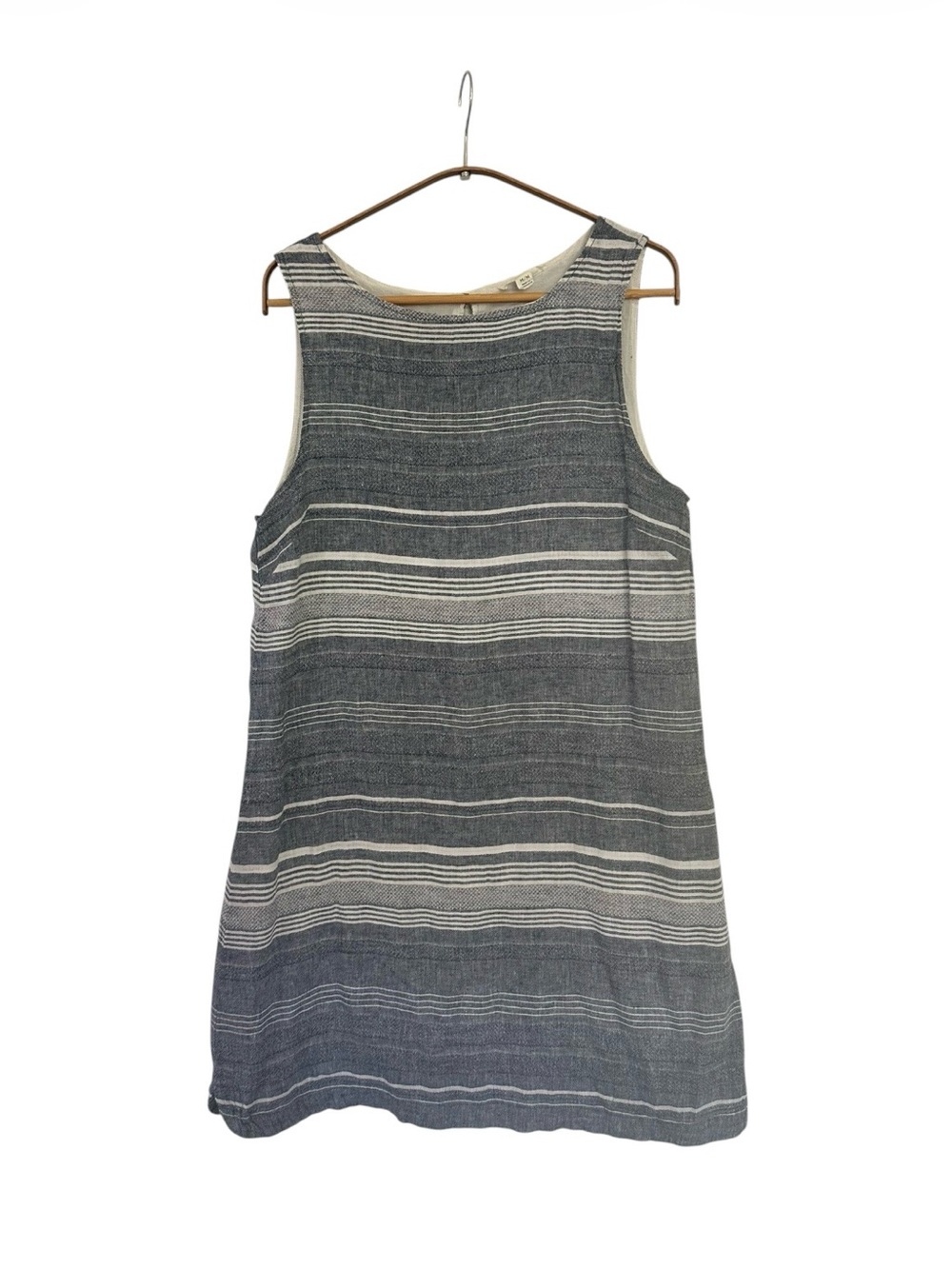 Sleeveless Linen Blend Dress, size M